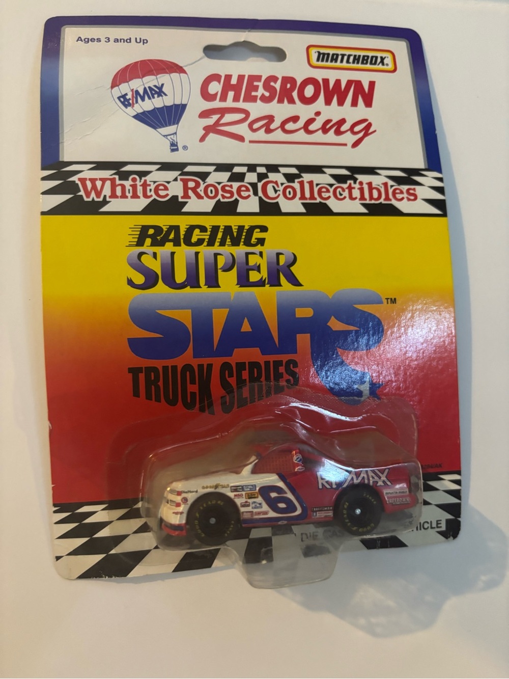 Matchbox Chesrown Racing #6 Red White Toy Truck